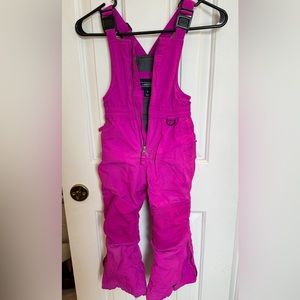 Girls Lands End snow bibs size 4